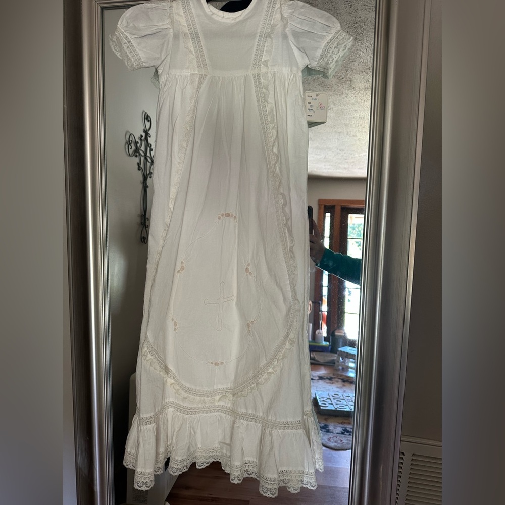 Elegant White Lace Kids Dress